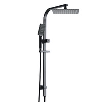 10&#39;&#39; Rain Shower Head Set Handheld Square High Pressure Black