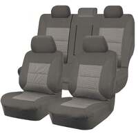 Seat Covers for TOYOTA HIACE CREW VAN LWB 02/2019 -ON 2 ROWS PREMIUM GREY