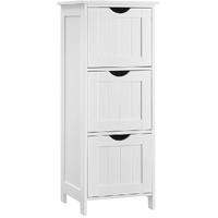 VASAGLE Floor Cabinet with 3 Drawers White BBC50WT